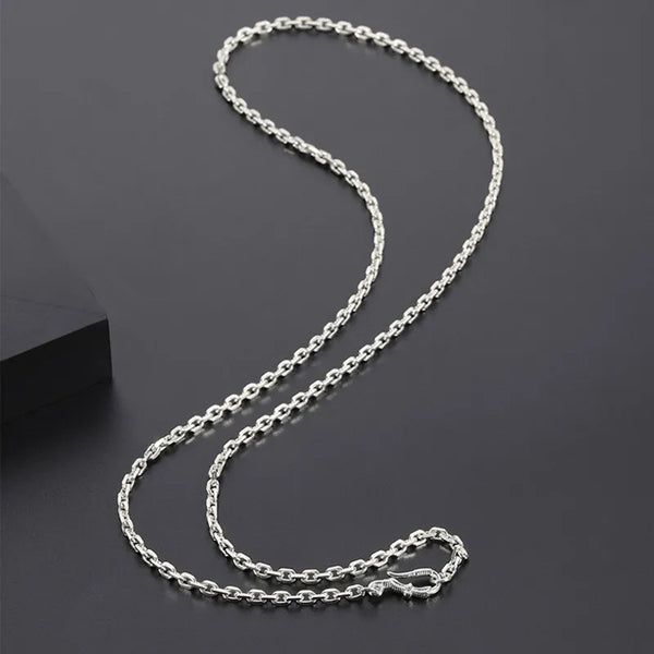 Silver Square Link Chain