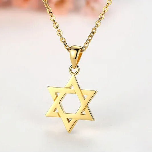 Star of David Necklace - Cornerstone Jewellery Yellow Gold Plated 0 Christian Catholic Religous fine Jewelry