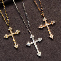 Diamond Orthodox Cross Necklace