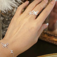 Diamond Butterfly Ring