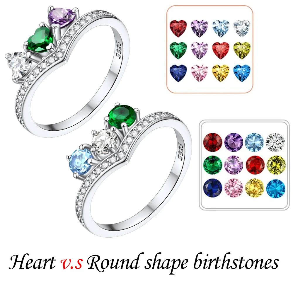 Custom Birthstones Ring