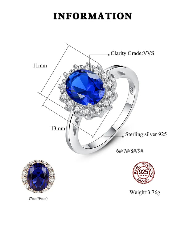 Deep Calls to Deep Ring - Cornerstone Jewellery Silver / Blue / 4 Rings Christian Catholic Religous fine Jewelry