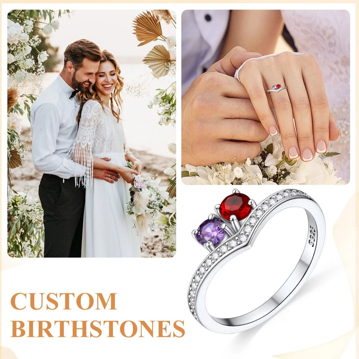 Custom Birthstones Ring