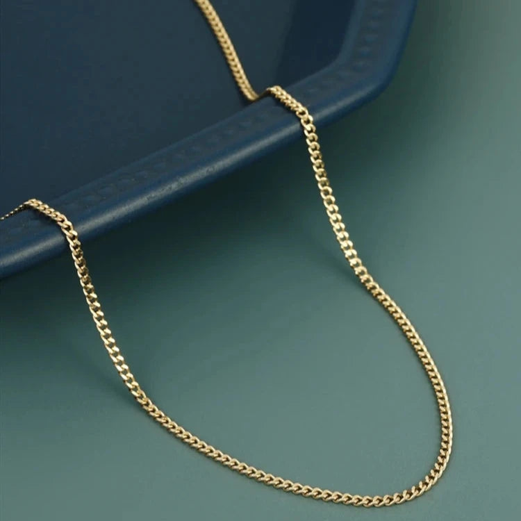 18K Gold Figaro Chain Necklace