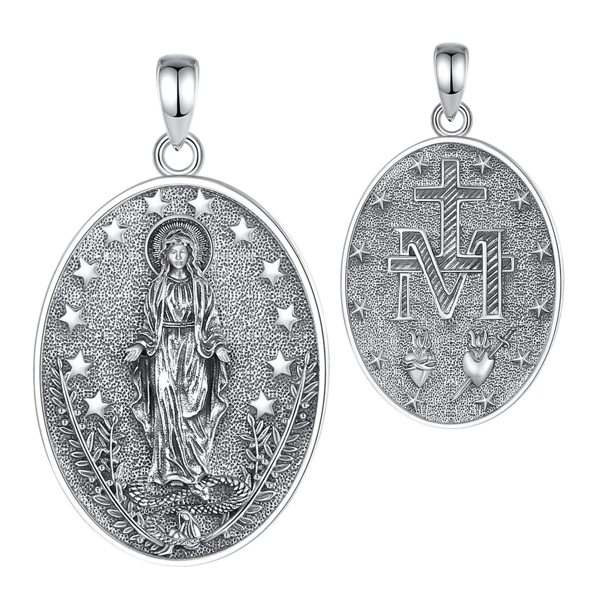 Vintage Silver Miraculous Medal