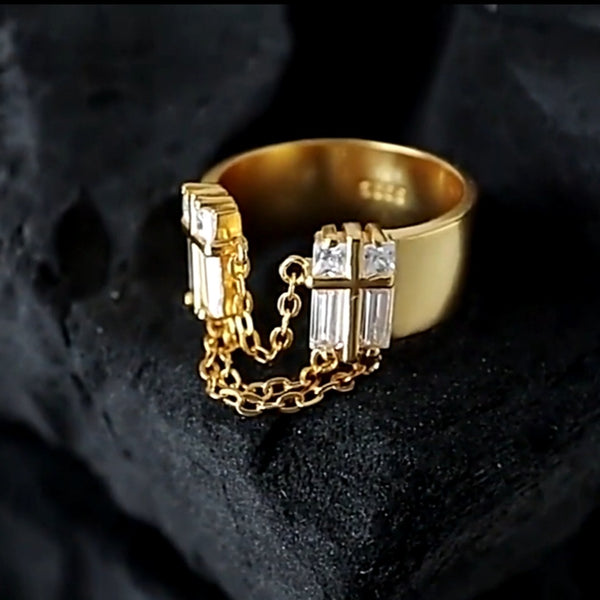Crosses Tassel Ring - Cornerstone Jewellery Rings Christian Catholic Religous fine Jewelry