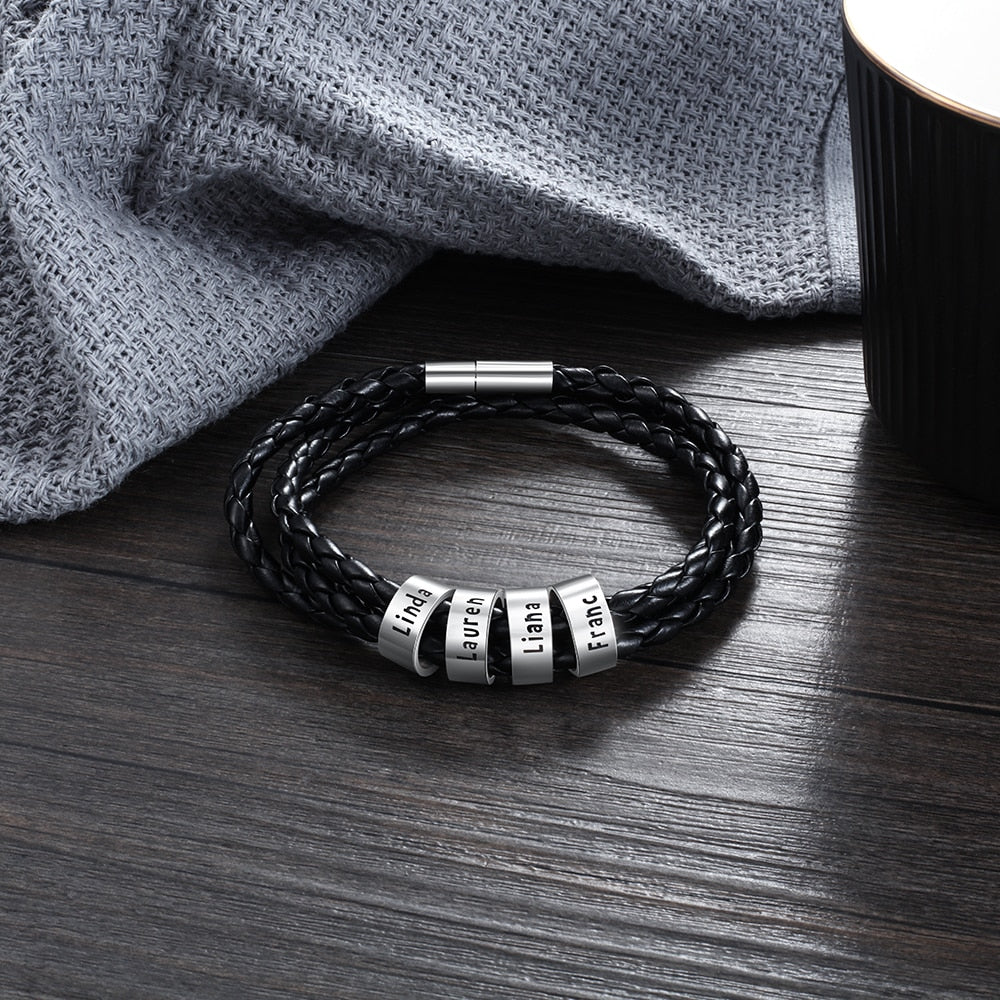 Leather III Strand Cord Bracelet – Cornerstone Jewellery