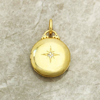Round Star Locket - Cornerstone Jewellery Gold Christian Catholic Religous fine Jewelry
