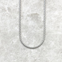 Silver Box Chain Necklace - Cornerstone Jewellery 45cm / Silver Christian Catholic Religous fine Jewelry