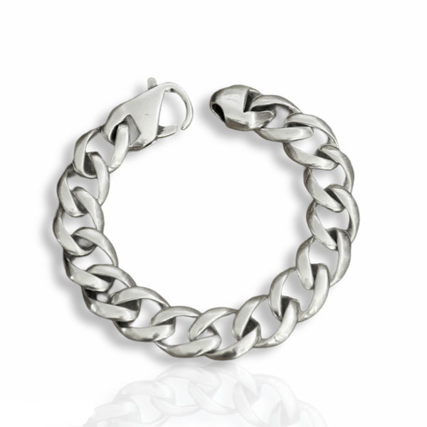 Curb Link Chain Bracelet - Cornerstone Jewellery EndtoEnd 7.5 in Bracelet Christian Catholic Religous fine Jewelry