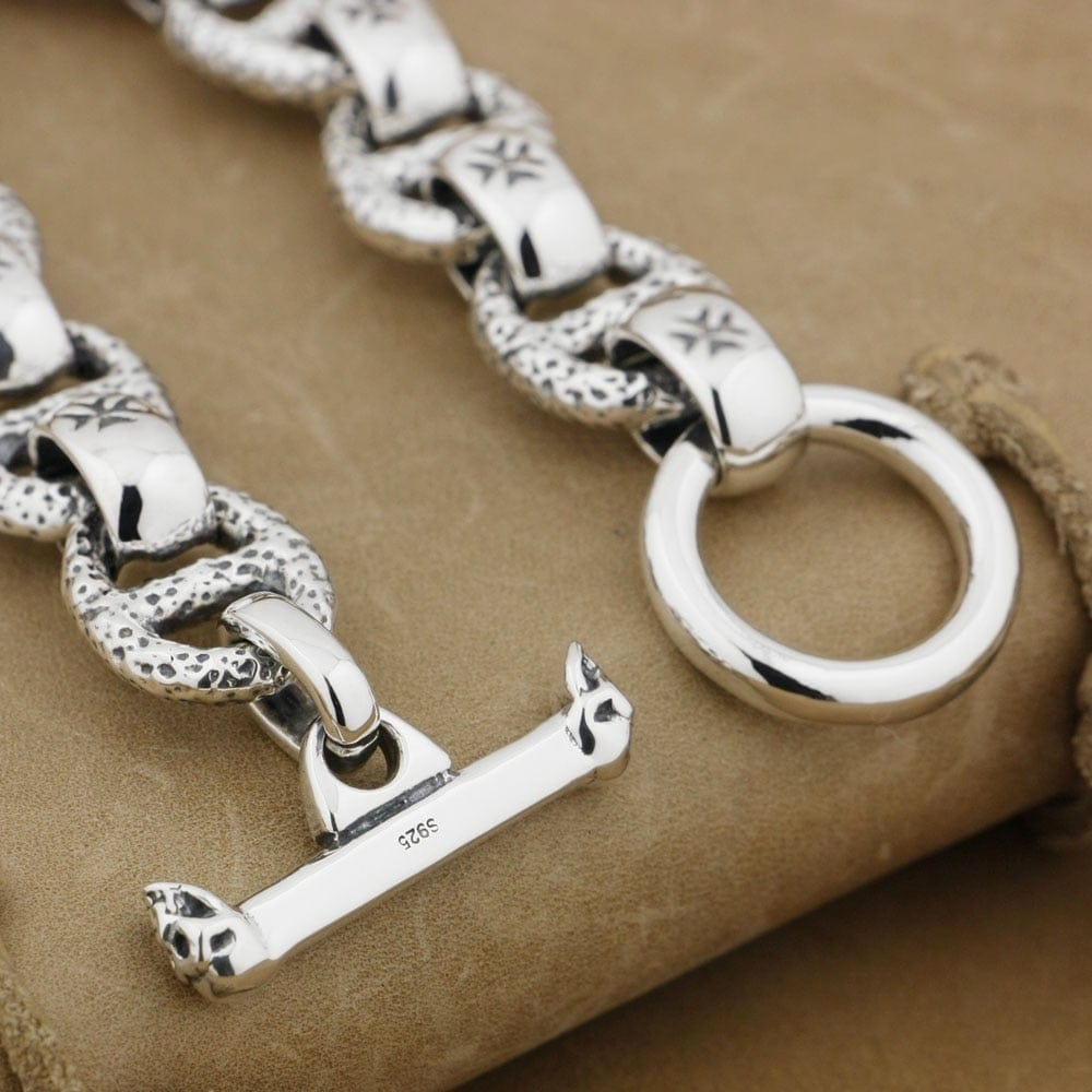 Maltese Cross Chain Bracelet - Cornerstone Jewellery Bracelet Christian Catholic Religous fine Jewelry