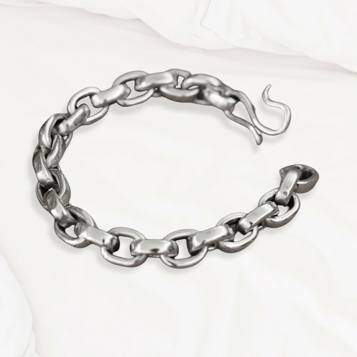Silver Fish Hook Chain Bracelet - Cornerstone Jewellery Bracelet Christian Catholic Religous fine Jewelry
