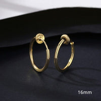 Clip-on Hoop Earrings - Cornerstone Jewellery 16mm Earrings Christian Catholic Religous fine Jewelry