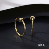 Clip-on Hoop Earrings - Cornerstone Jewellery 18mm Earrings Christian Catholic Religous fine Jewelry