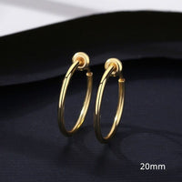 Clip-on Hoop Earrings - Cornerstone Jewellery 20mm Earrings Christian Catholic Religous fine Jewelry