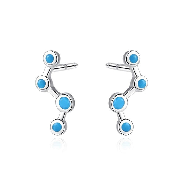 Blue Constellation Studs - Cornerstone Jewellery Silver Earrings Christian Catholic Religous fine Jewelry