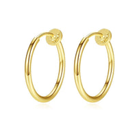 Clip-on Hoop Earrings - Cornerstone Jewellery Earrings Christian Catholic Religous fine Jewelry