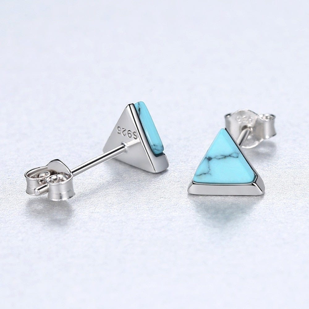 Trinity Turquoise Studs - Cornerstone Jewellery Earrings Christian Catholic Religous fine Jewelry