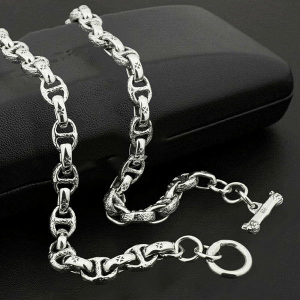 Maltese Cross Chain Necklace - Cornerstone Jewellery 34 inches Necklace Christian Catholic Religous fine Jewelry