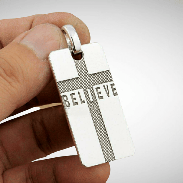 Believe Pendant Necklace - Cornerstone Jewellery Necklace Christian Catholic Religous fine Jewelry