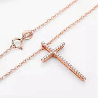 Christ's Cross Diamond Necklace - Cornerstone Jewellery Necklace Christian Catholic Religous fine Jewelry