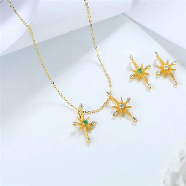 Christmas Star Diamond Necklace - Cornerstone Jewellery Necklace Christian Catholic Religous fine Jewelry