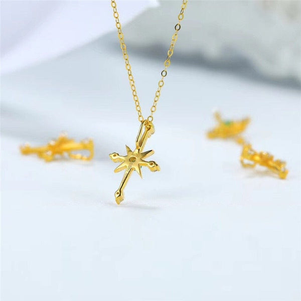 Christmas Star Diamond Necklace - Cornerstone Jewellery Necklace Christian Catholic Religous fine Jewelry
