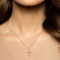 Eternal Cross Pendant - Cornerstone Jewellery Necklace Christian Catholic Religous fine Jewelry