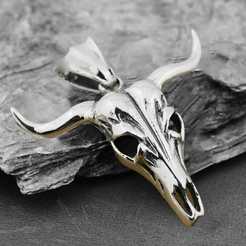 Bull online skull pendant