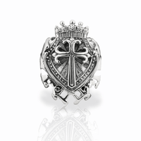 King's Shield Cross Pendant Necklace - Cornerstone Jewellery Pendant Only Necklace Christian Catholic Religous fine Jewelry