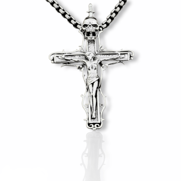 Resurrection Crucifix Pendant Necklace - Cornerstone Jewellery Necklace Christian Catholic Religous fine Jewelry