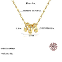Triune Rings Necklace - Cornerstone Jewellery Necklace Christian Catholic Religous fine Jewelry