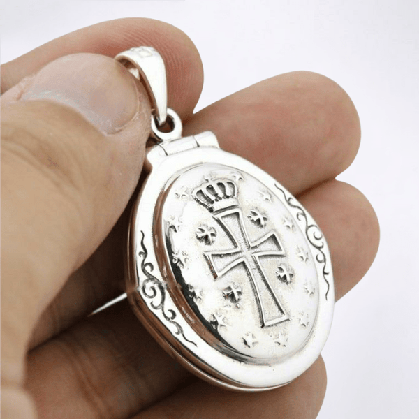 Upper Room Silver Locket - Cornerstone Jewellery Necklace Christian Catholic Religous fine Jewelry