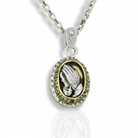 Hear Our Prayer Pendant Necklace - Cornerstone Jewellery with 24inch Silver N Necklace Christian Catholic Religous fine Jewelry