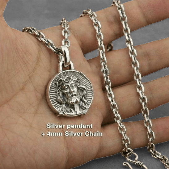 It is Finished Pendant Necklace - Cornerstone Jewellery with 24inch Silver N Necklace Christian Catholic Religous fine Jewelry