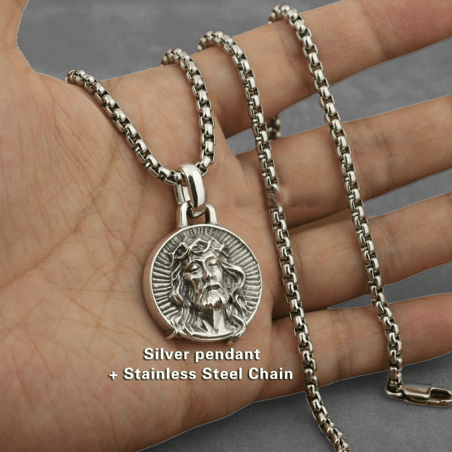 It is Finished Pendant Necklace - Cornerstone Jewellery with 24inch Steel N Necklace Christian Catholic Religous fine Jewelry