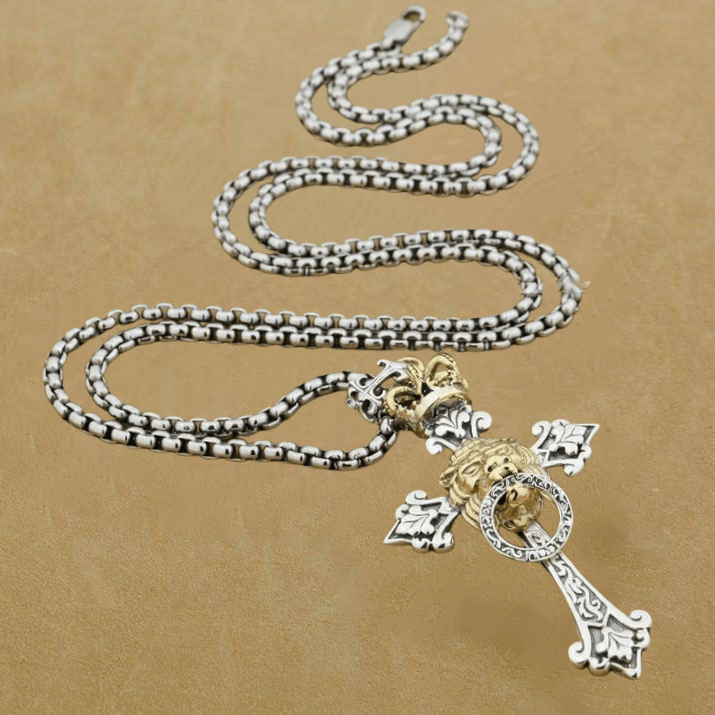 Chrome Hearts, Jewelry, Chrome Hearts Necklace Cross Necklace Rock  Necklace 925 Sliver Jewelry