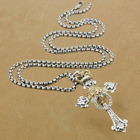 Lion of Judah Cross Pendant Necklace - Cornerstone Jewellery with Steel Necklace Necklace Christian Catholic Religous fine Jewelry