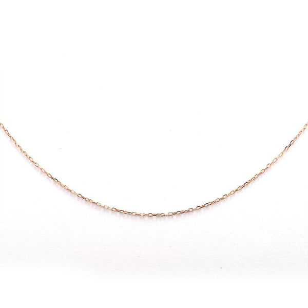 14K Gold Cable Chain - Cornerstone Jewellery Yellow Gold Necklace Christian Catholic Religous fine Jewelry