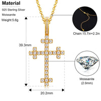 Pave Crossiet Pendant Necklace - Cornerstone Jewellery Necklace Christian Catholic Religous fine Jewelry