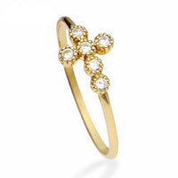 Redeemer's Cross Diamond Ring - Cornerstone Jewellery 6 / Yellow Gold Rings Christian Catholic Religous fine Jewelry