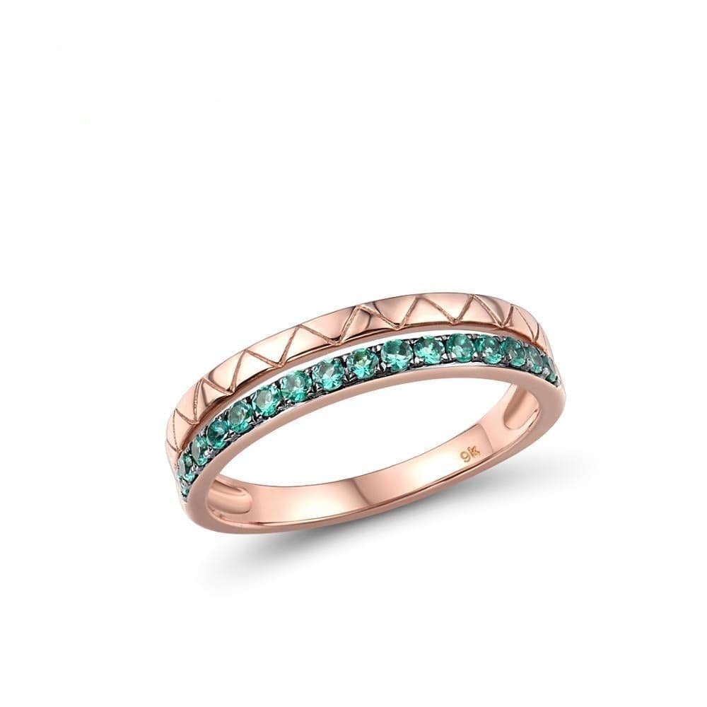Emerald II Band Ring - Cornerstone Jewellery 8.5 Rings Christian Catholic Religous fine Jewelry