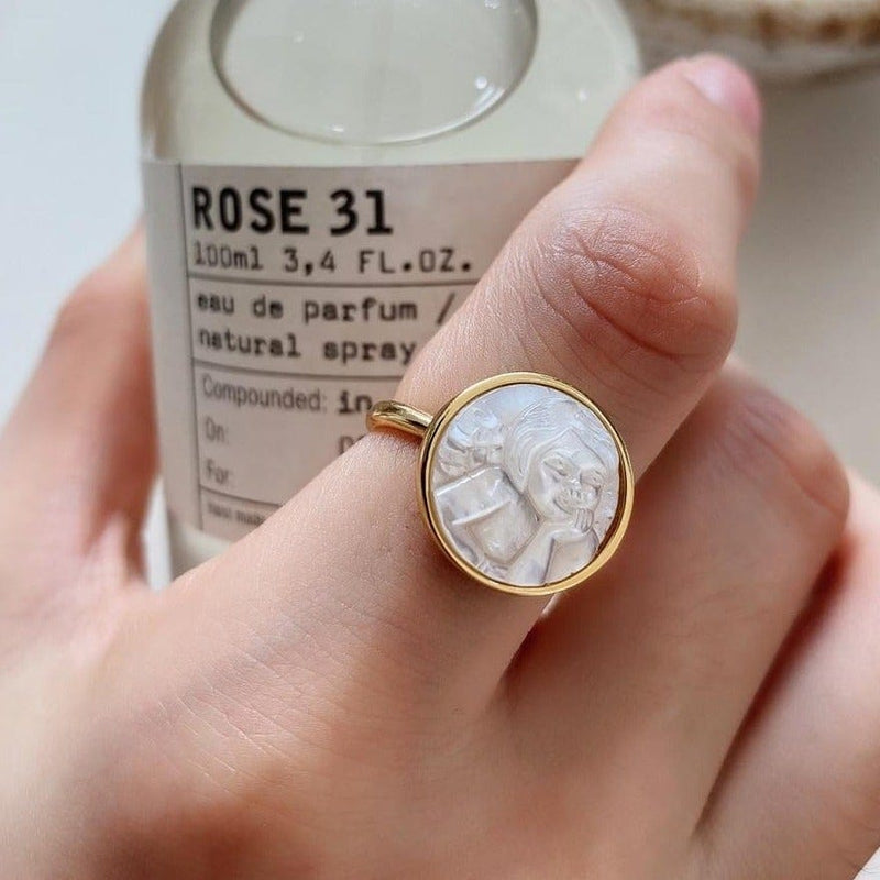 Mother of Pearl Ring, Christian Rings