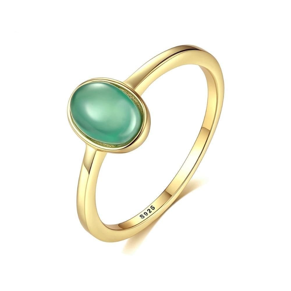 Emerald Cabochon Ring Cornerstone Jewellery