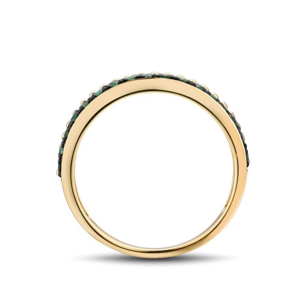 Emerald Milgrain Stacking Ring - Cornerstone Jewellery Rings Christian Catholic Religous fine Jewelry