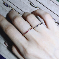 Evermore Ruby Milgrain Bezel Ring - Cornerstone Jewellery Rings Christian Catholic Religous fine Jewelry