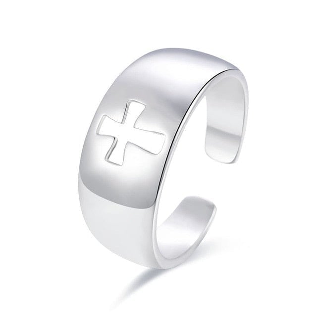 Cross of Grace Ring - Cornerstone Jewellery Silver Rings Christian Catholic Religous fine Jewelry