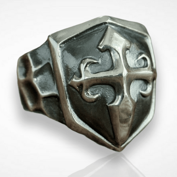 Sword and Shield Ring - Cornerstone Jewellery Rings Christian Catholic Religous fine Jewelry